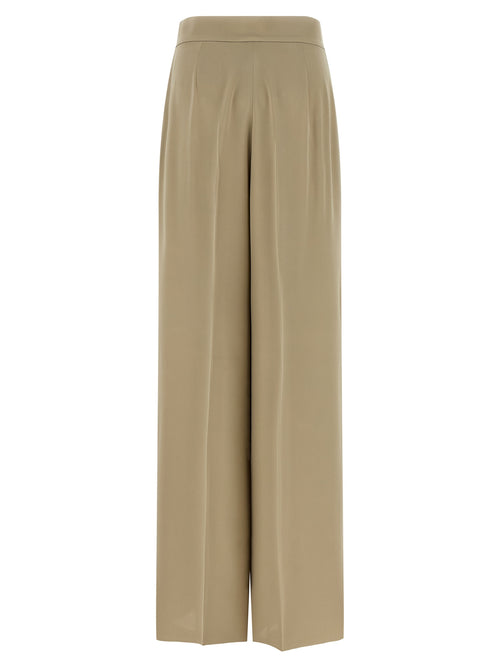 Pantalon en soie beige