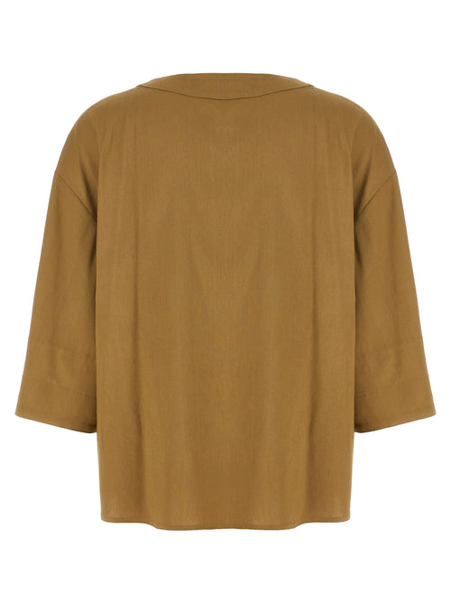 Beige Linen Blouse