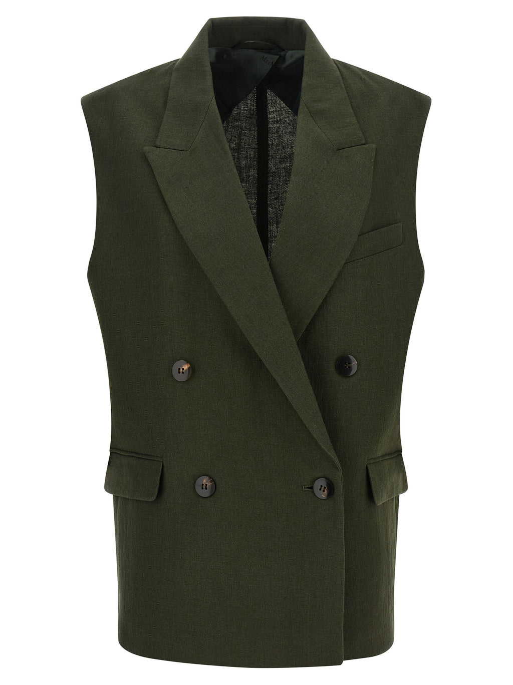 Veste en lin verte