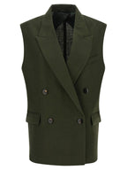 Veste en lin verte