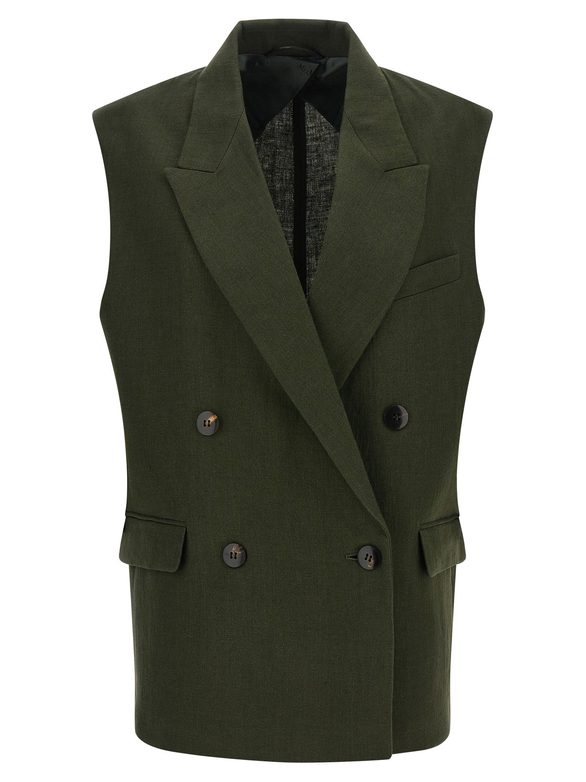 Veste en lin verte