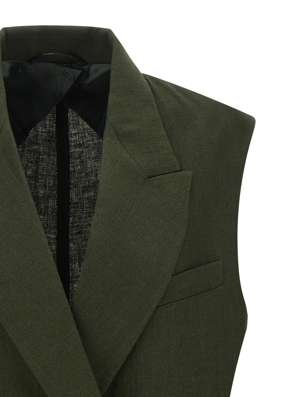 Veste en lin verte