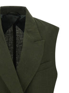 Veste en lin verte
