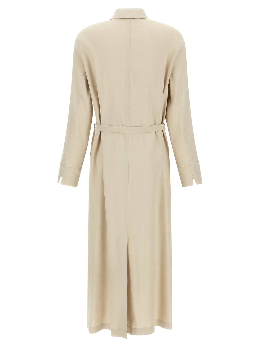 Robe en lin beige