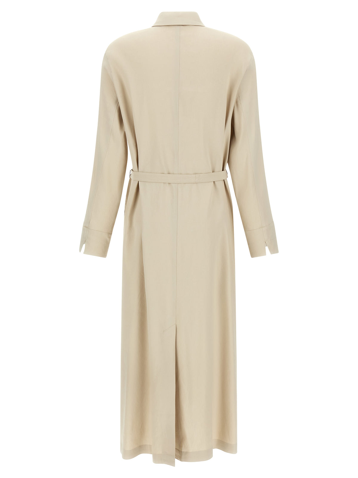 Robe en lin beige
