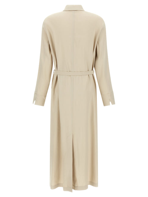 Beige Linen Dress