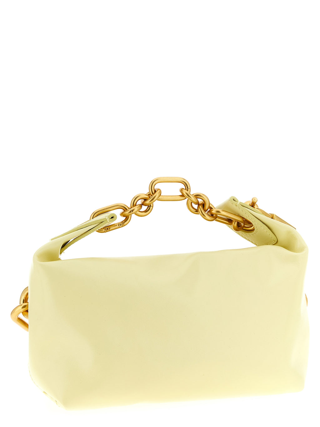 Sac à main en cuir jaune