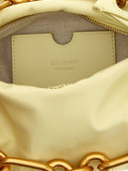 Sac à main en cuir jaune