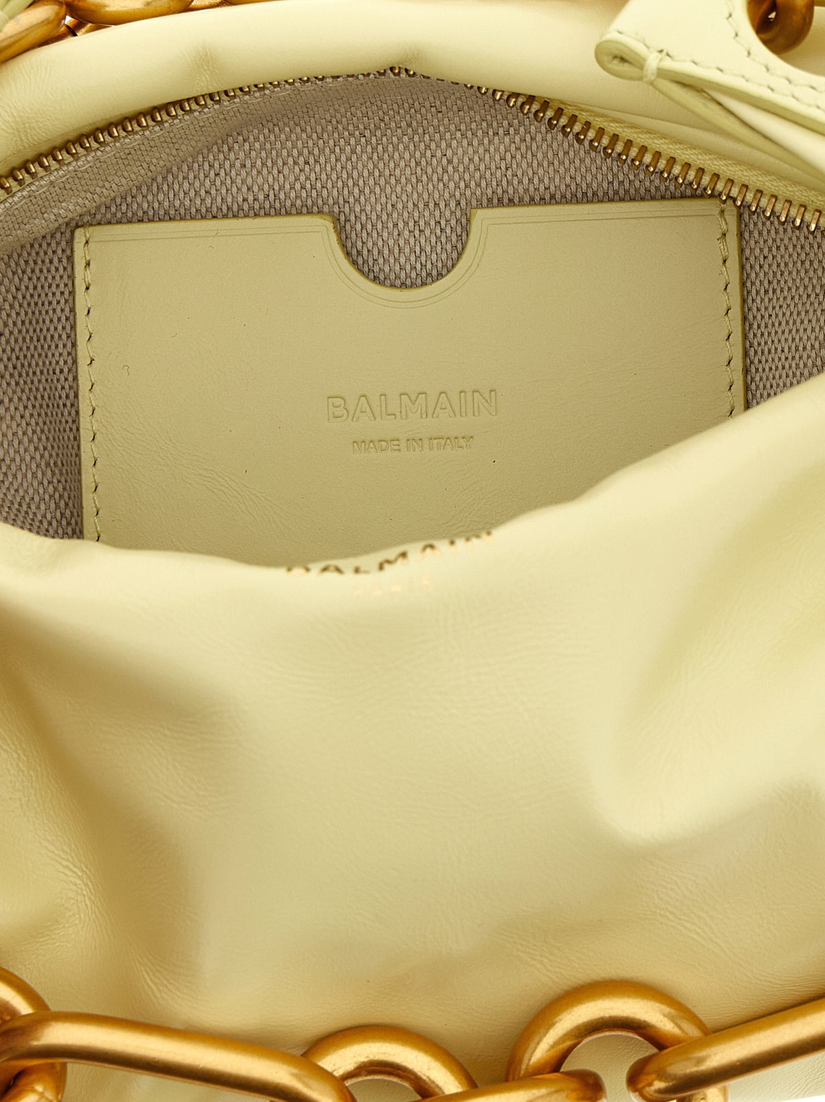 Sac à main en cuir jaune
