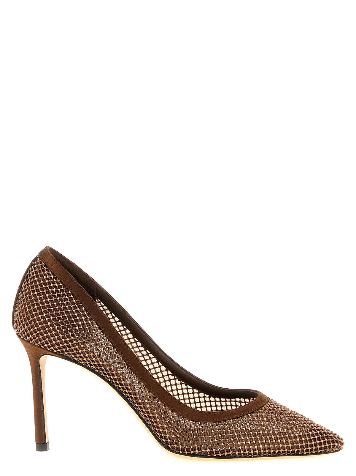 Escarpins à talons hauts en Tencel marron