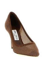 Escarpins à talons hauts en Tencel marron