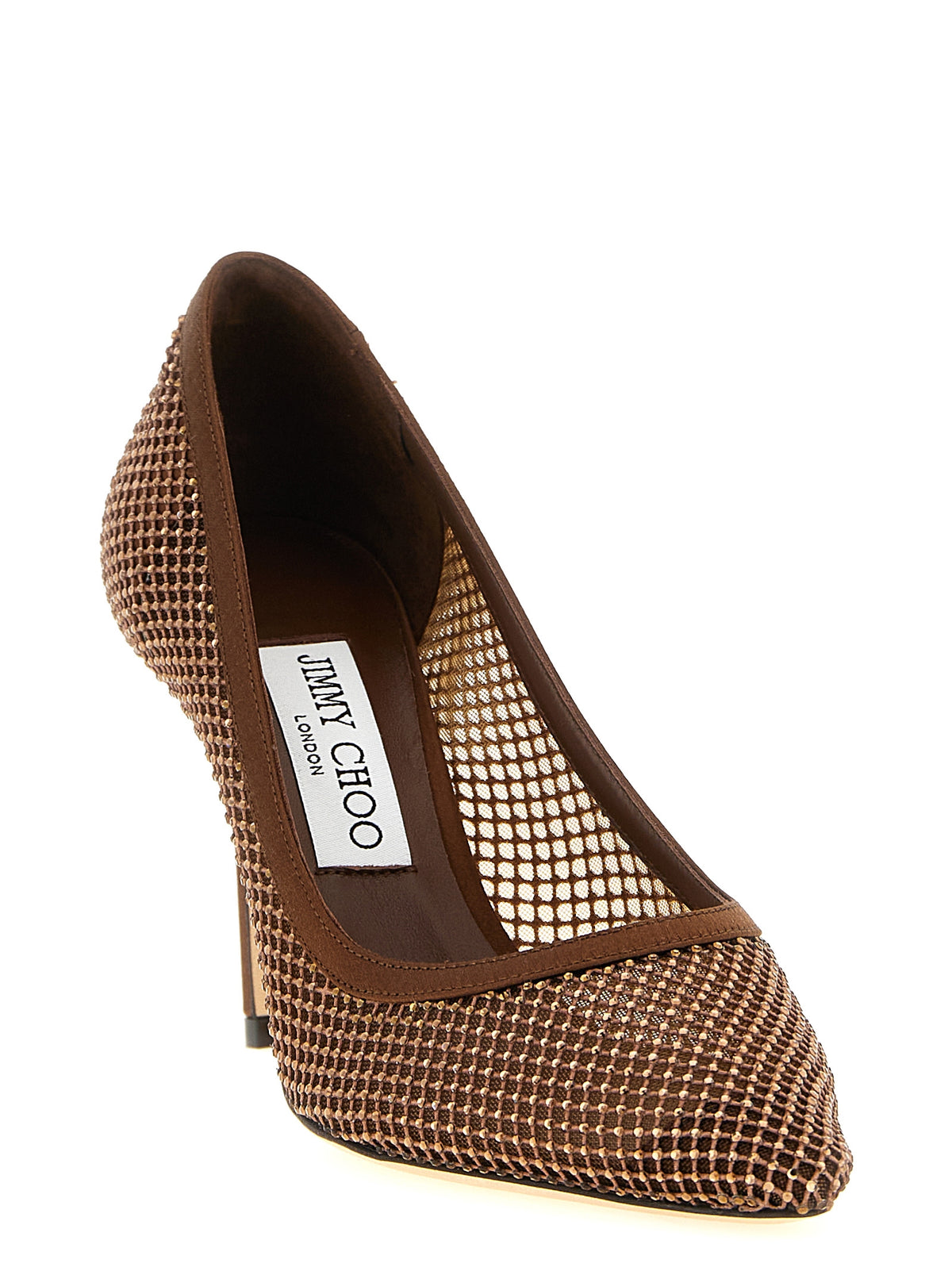 Escarpins à talons hauts en Tencel marron