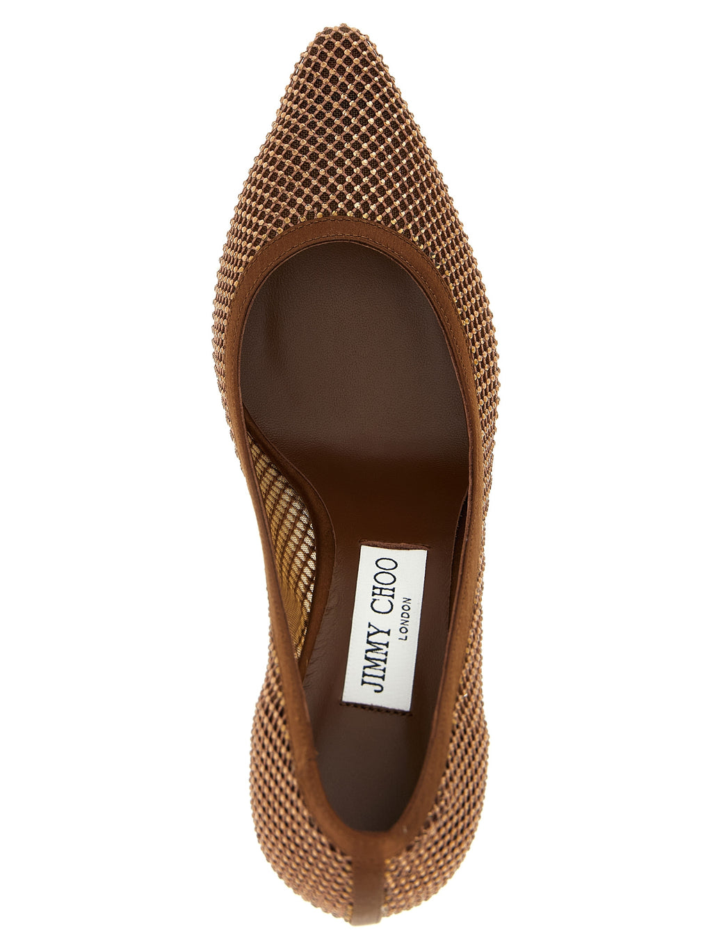 Escarpins à talons hauts en Tencel marron