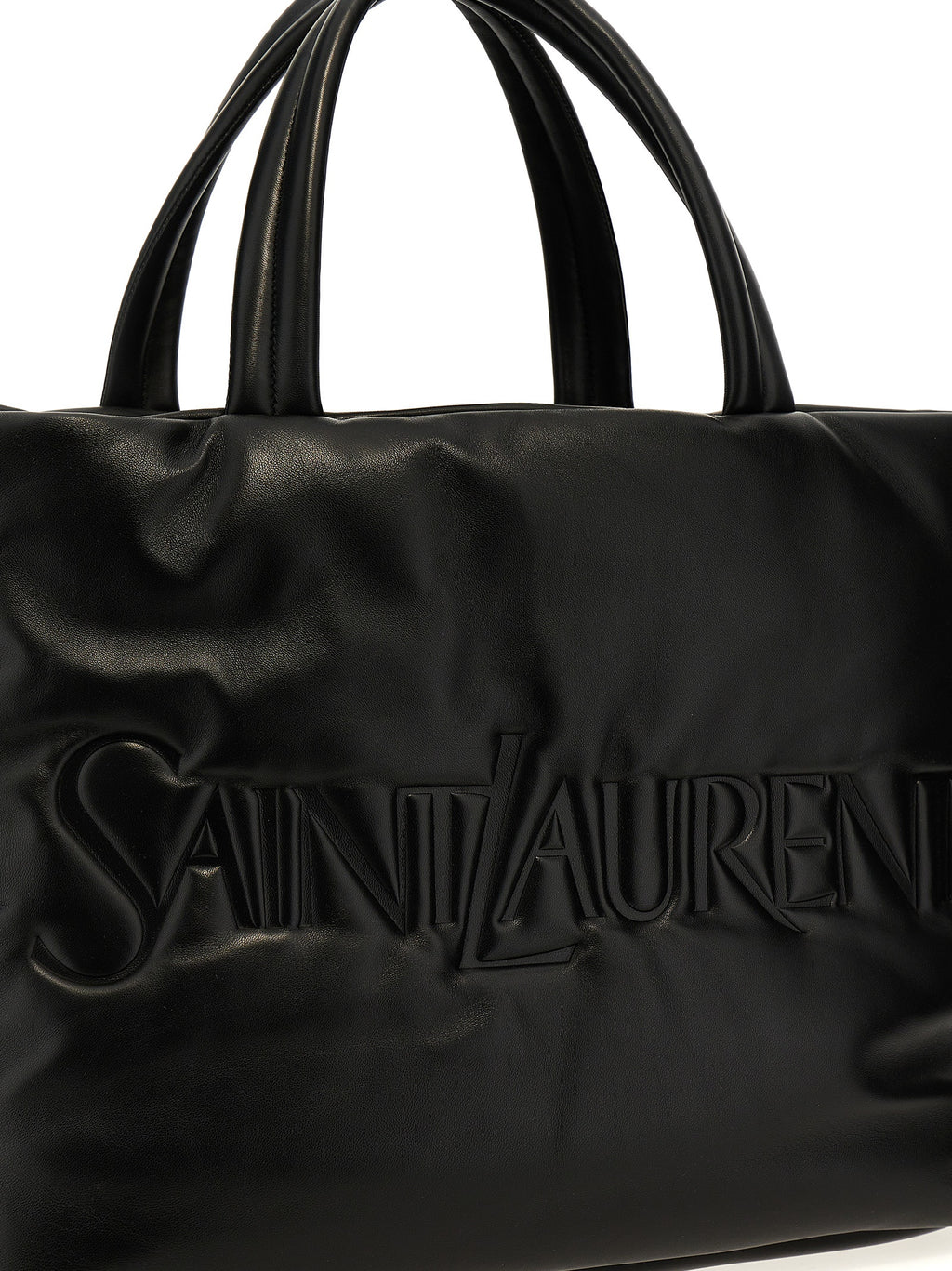 Black Leather Tote Bag