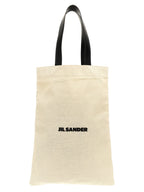 White and Black Tote Bag