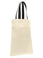 White and Black Tote Bag