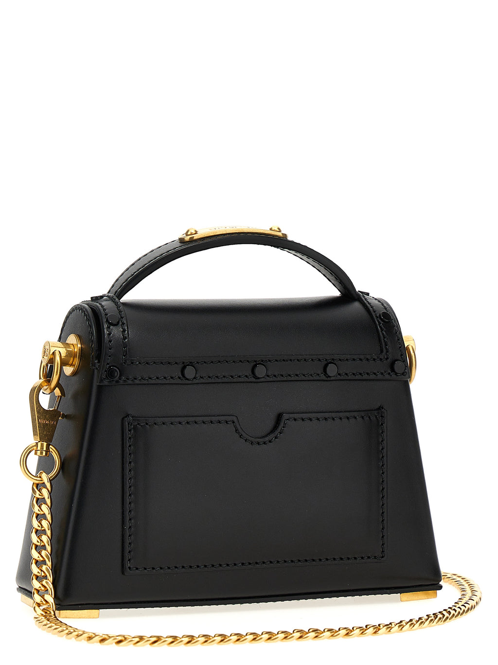 Sac à main en cuir noir