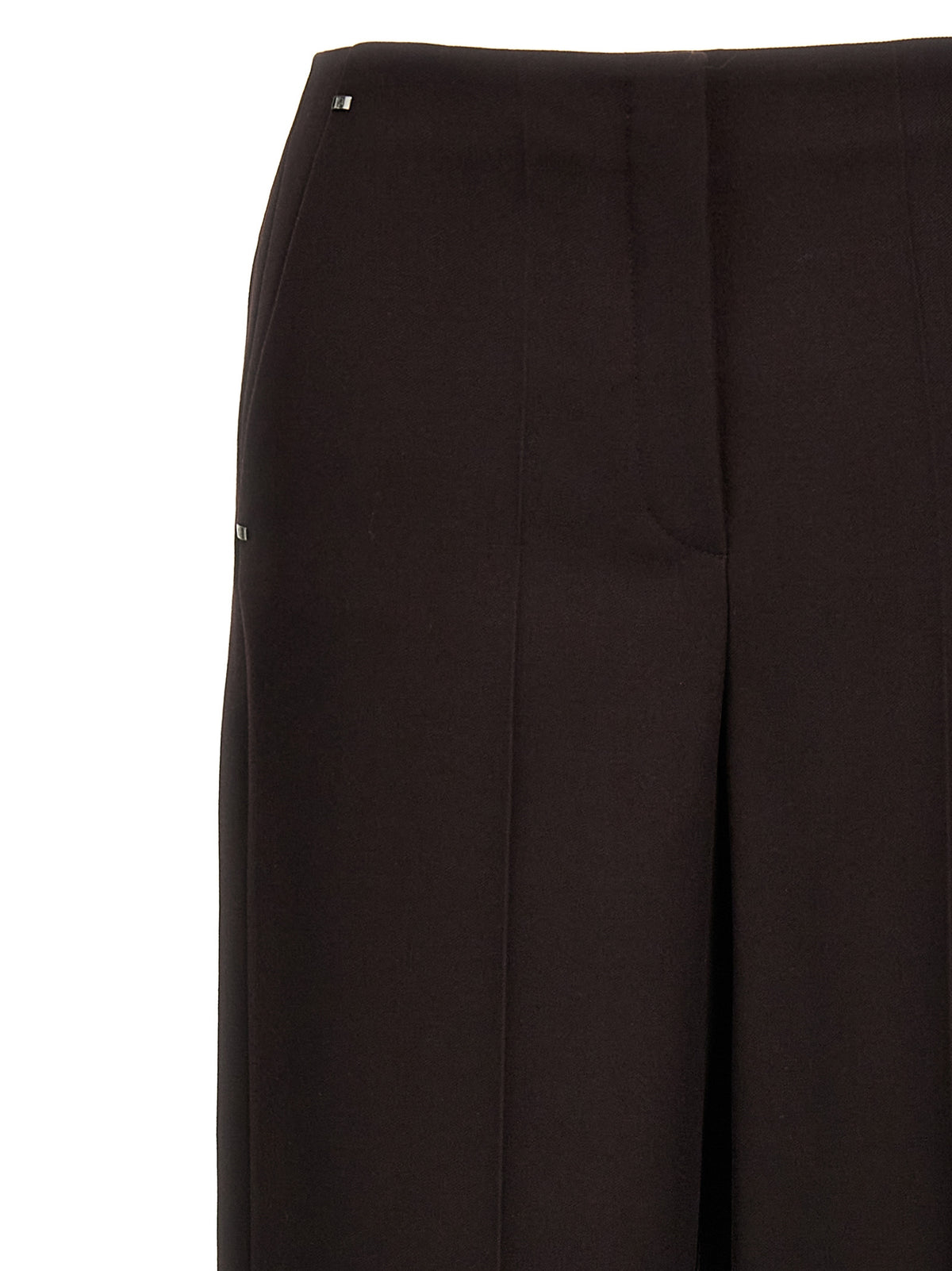 Pantalon en laine vierge violet