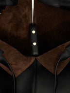 Sac cabas en daim noir