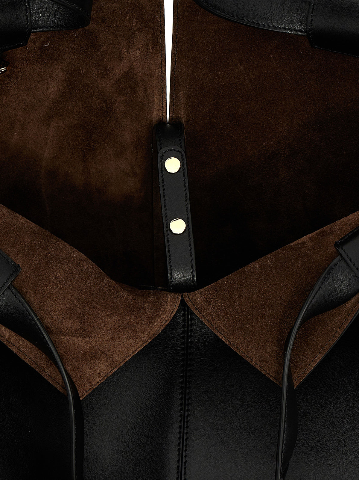 Sac cabas en daim noir