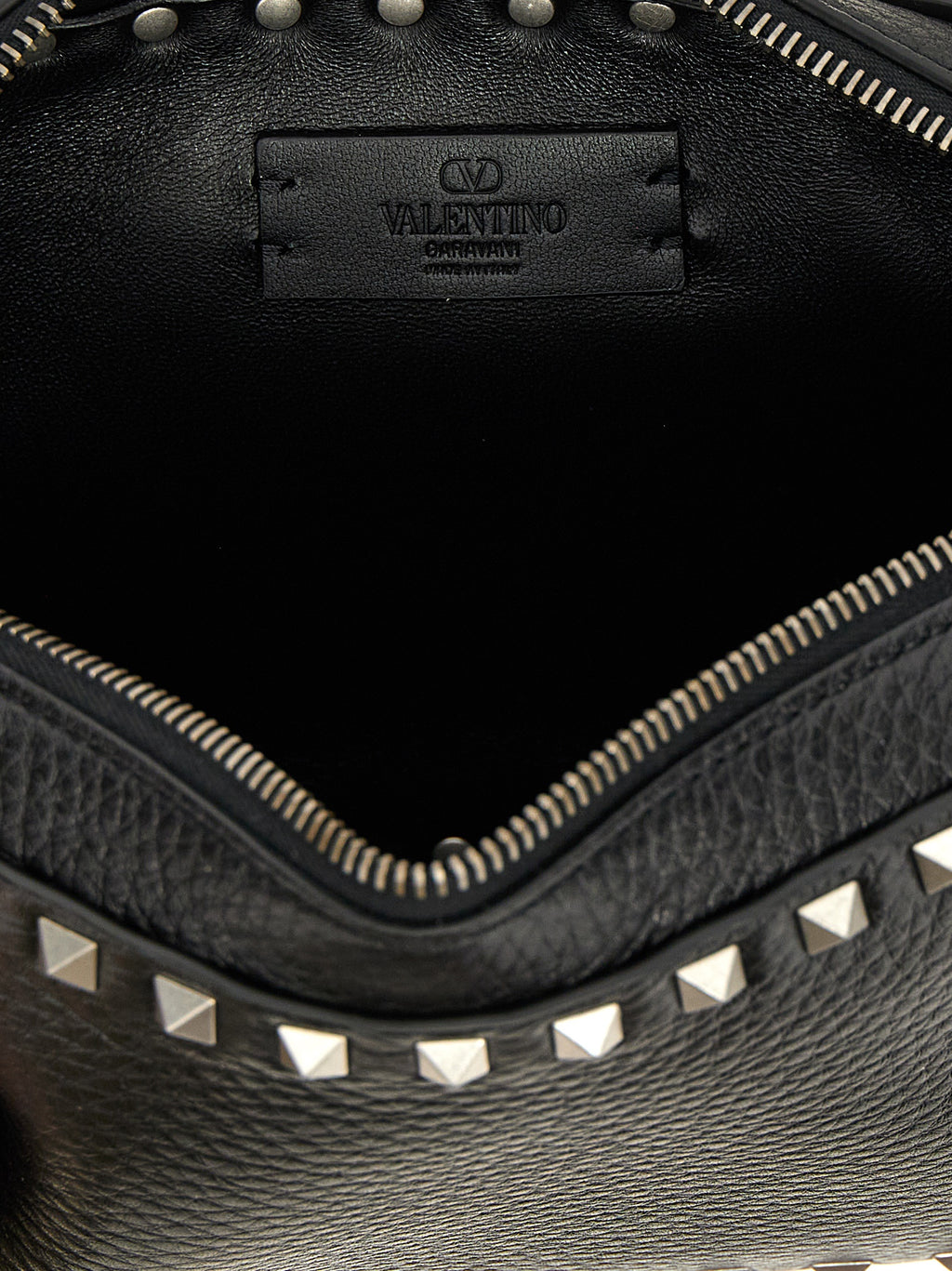 Rockstud Crossbody Bag – Black