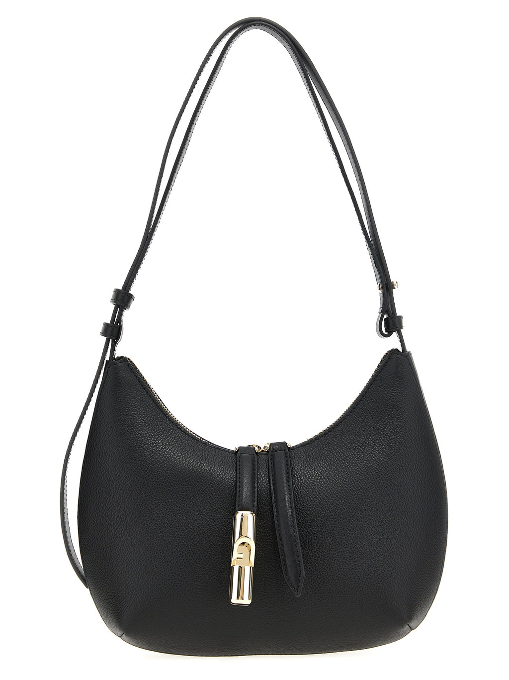 Sac à bandoulière en cuir noir