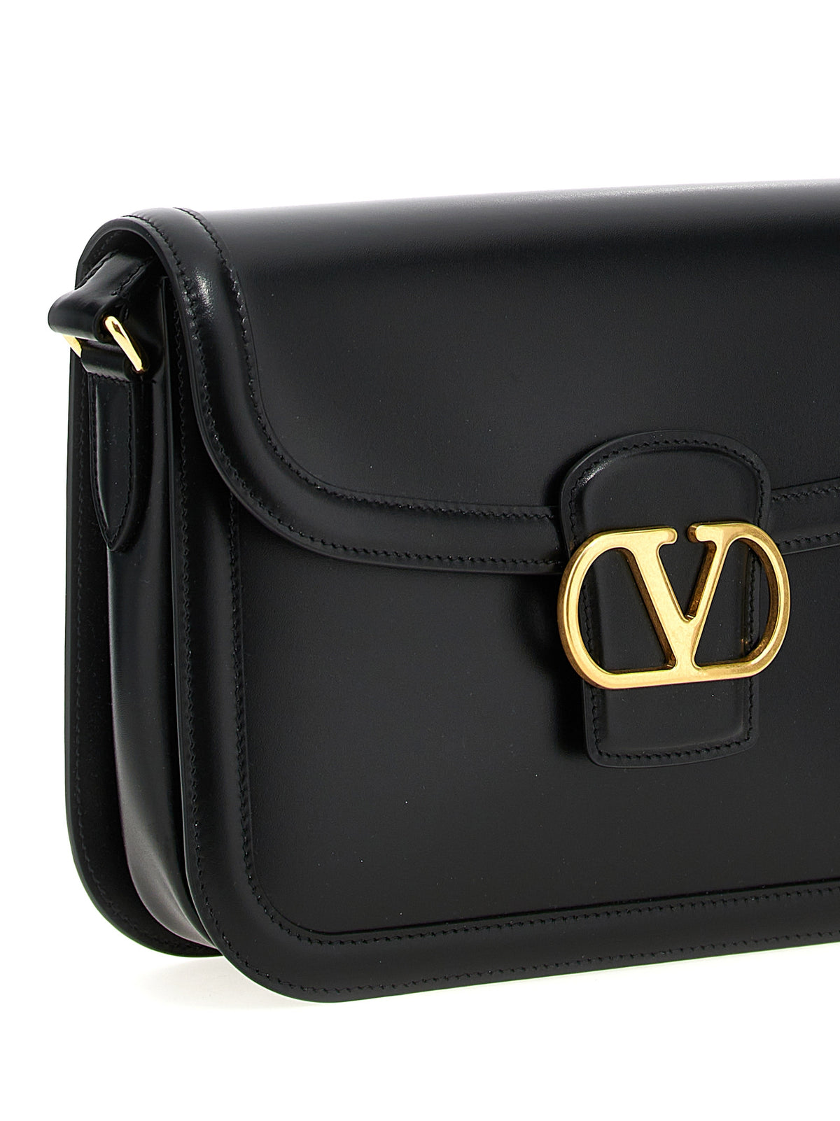 Black Leather Shoulder Bag