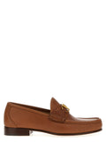 Mocassins en cuir marron