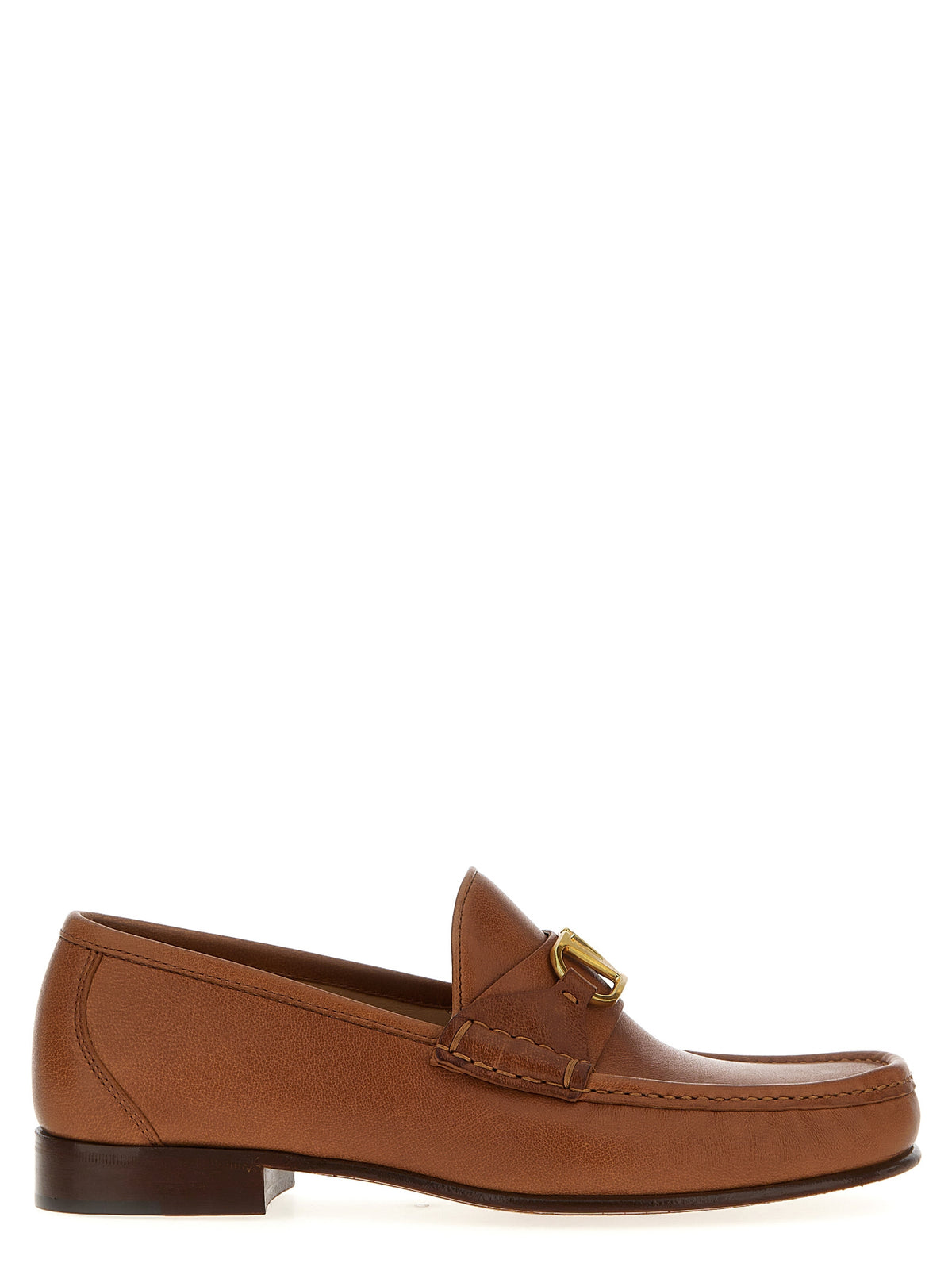 Mocassins en cuir marron