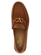 Mocassins en cuir marron