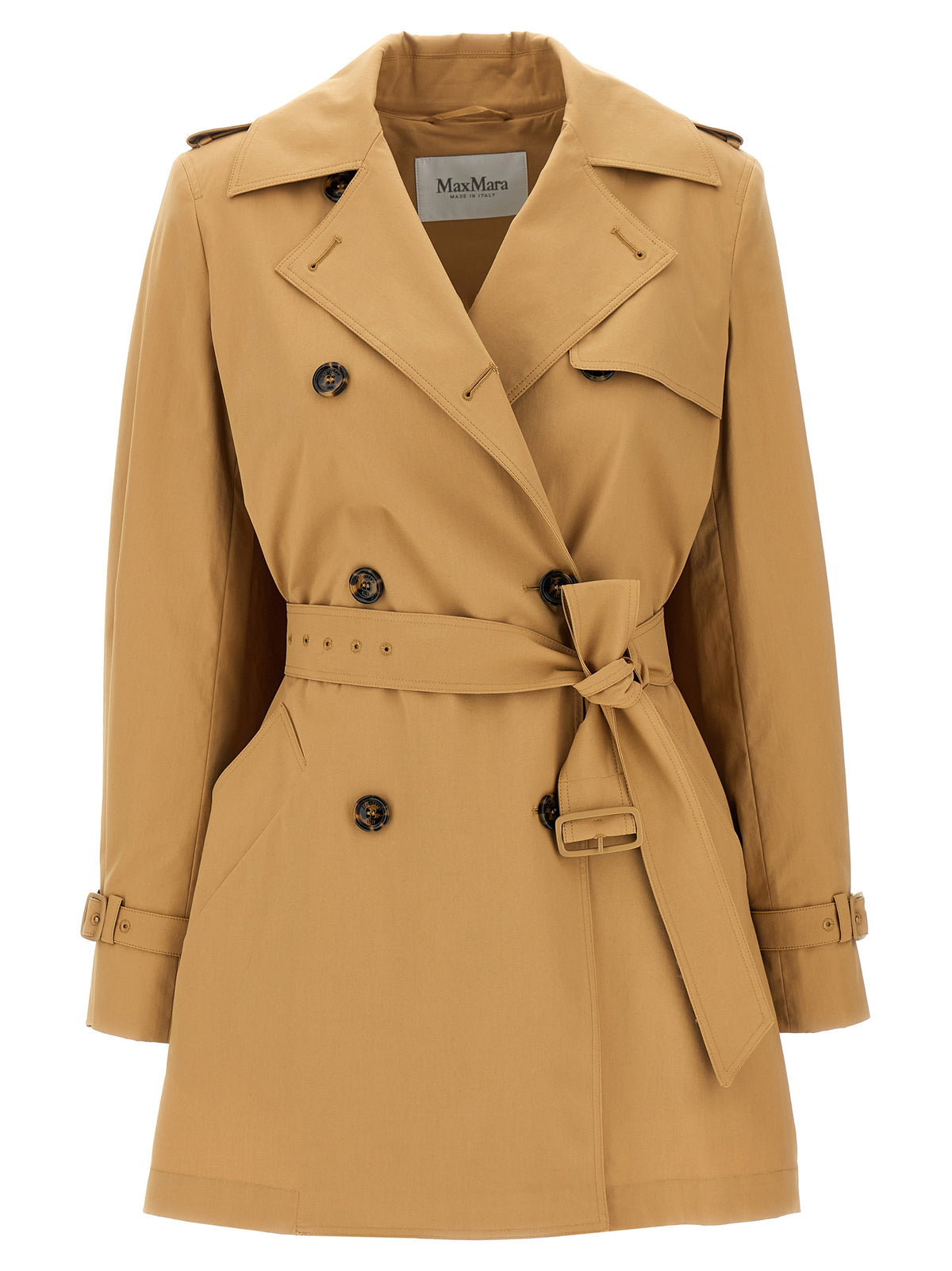 Manteau en coton marron