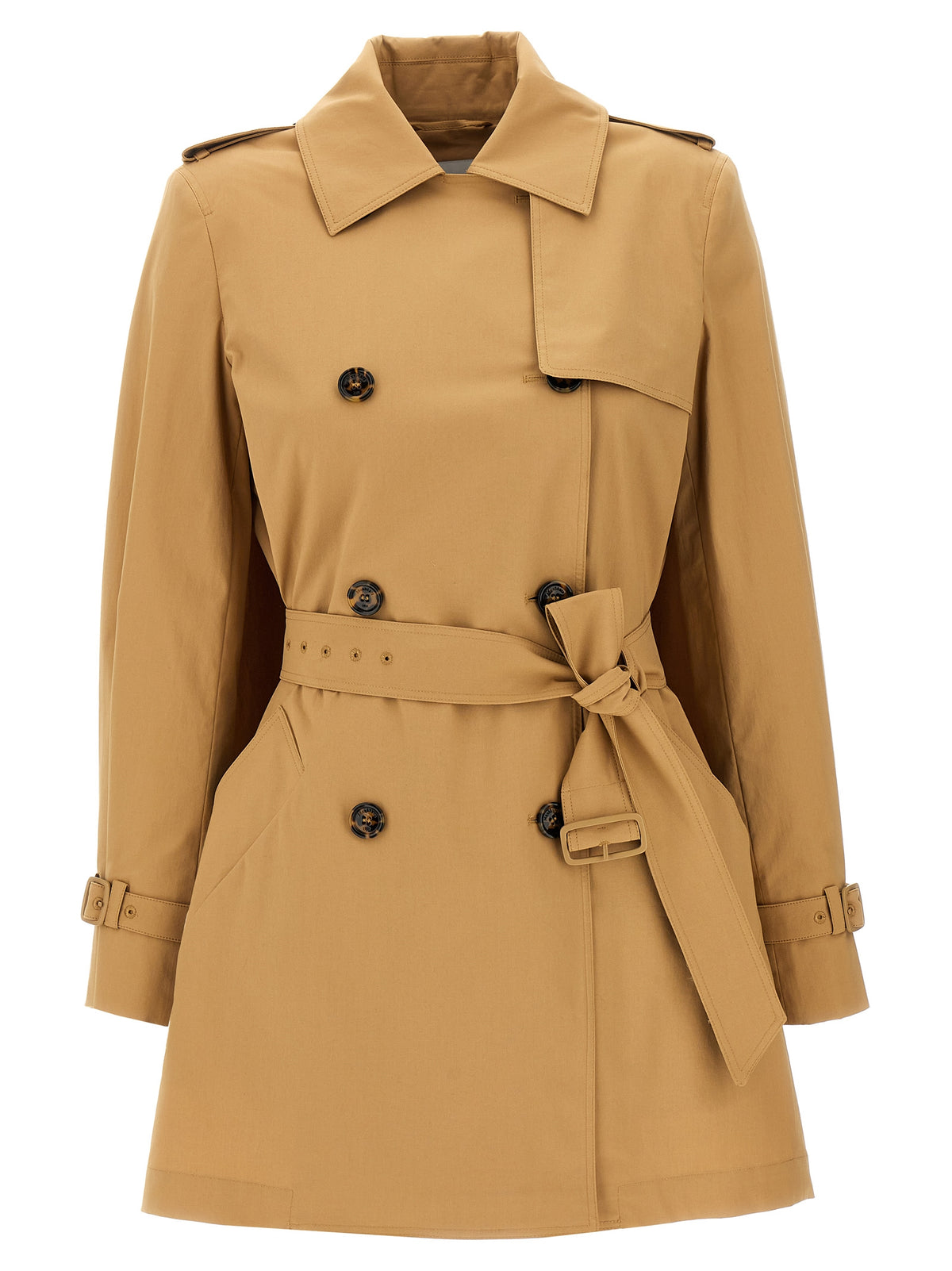 Manteau en coton marron