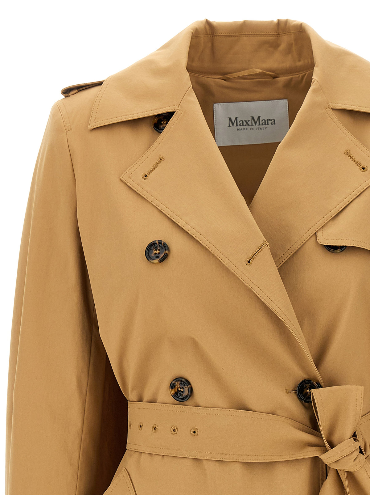 Manteau en coton marron