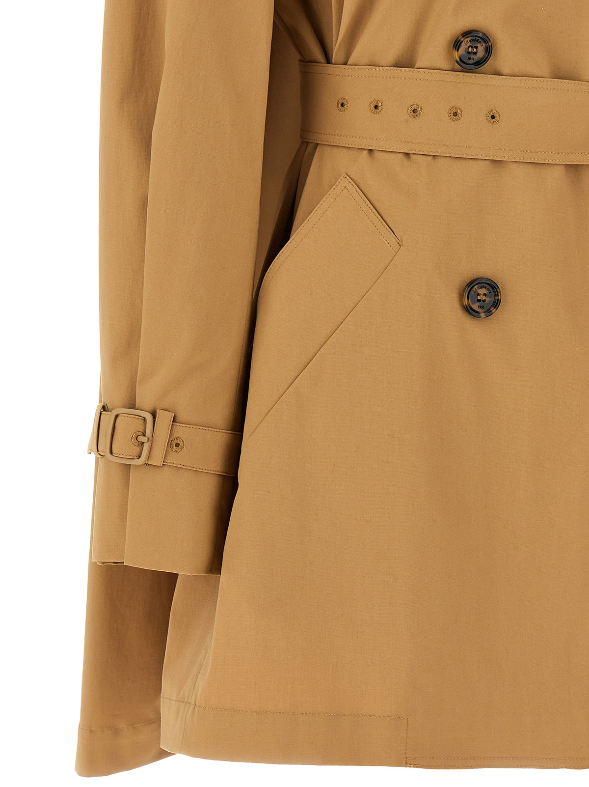 Manteau en coton marron