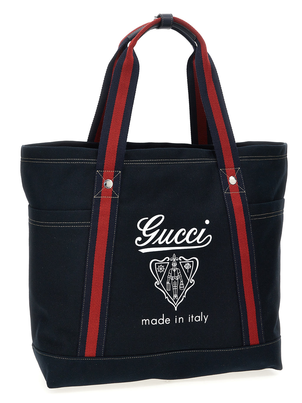 Sac fourre-tout en coton bleu