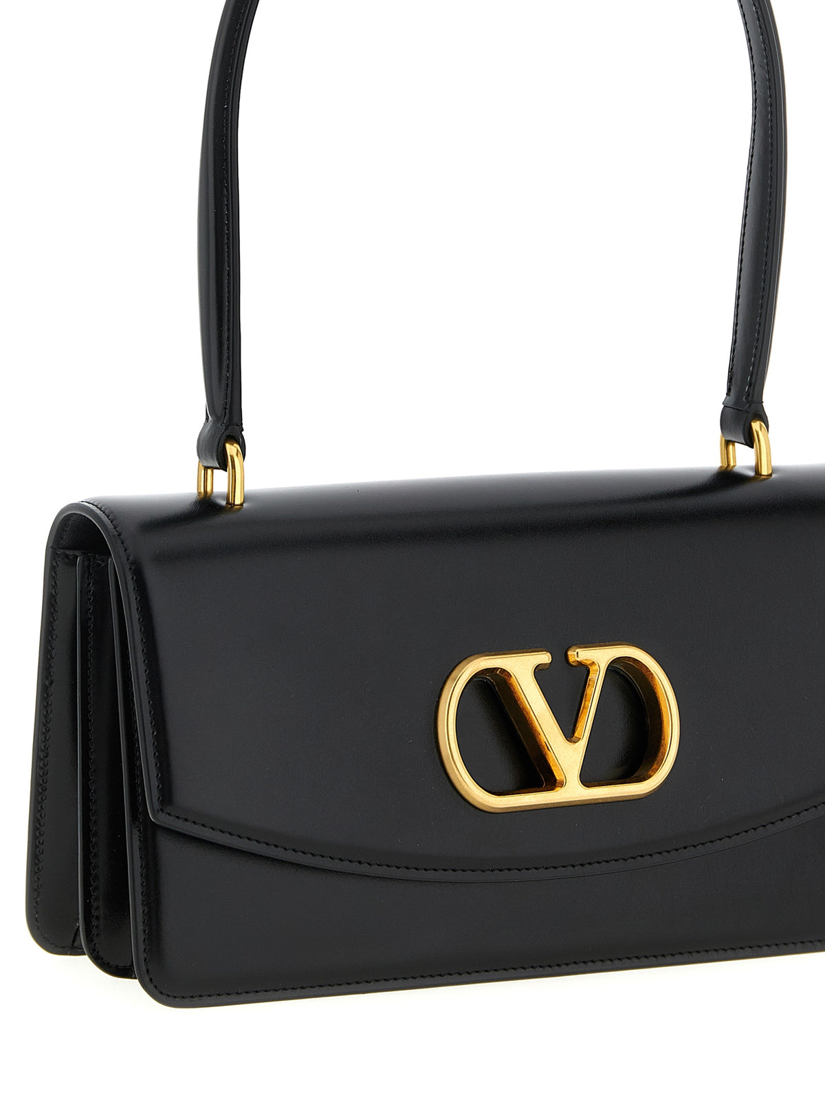Black Leather Shoulder Bag