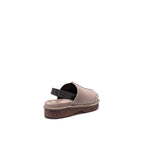 Mules en cuir – Marron