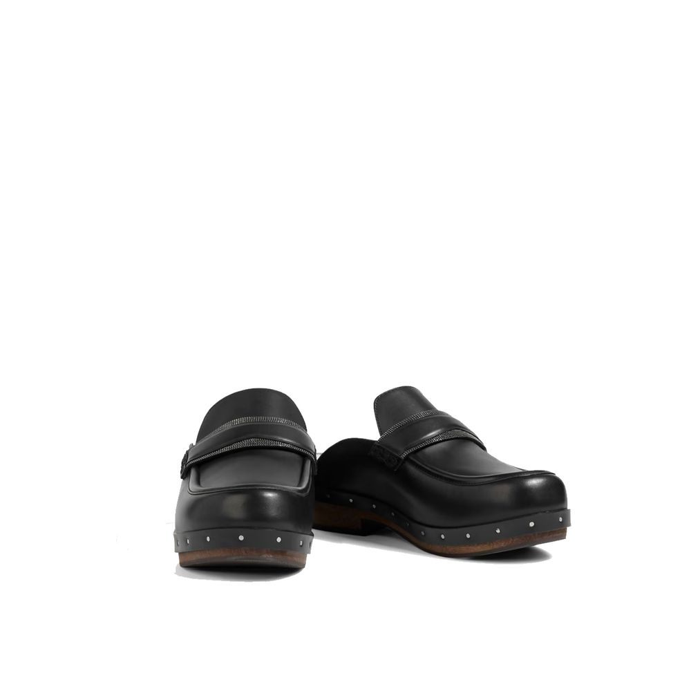 Leather Mules – Black