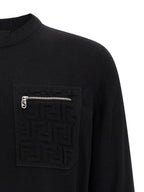FF Virgin Wool Cardigan – Black