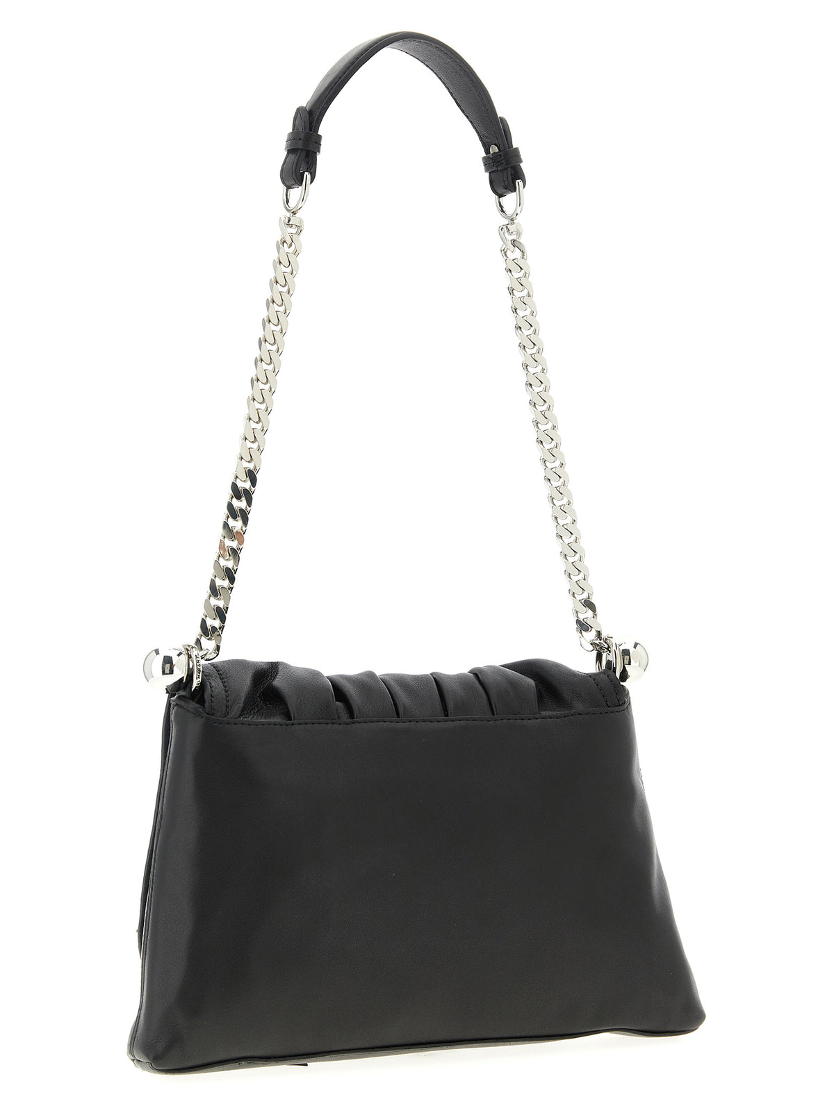 Sac à bandoulière en cuir – Noir