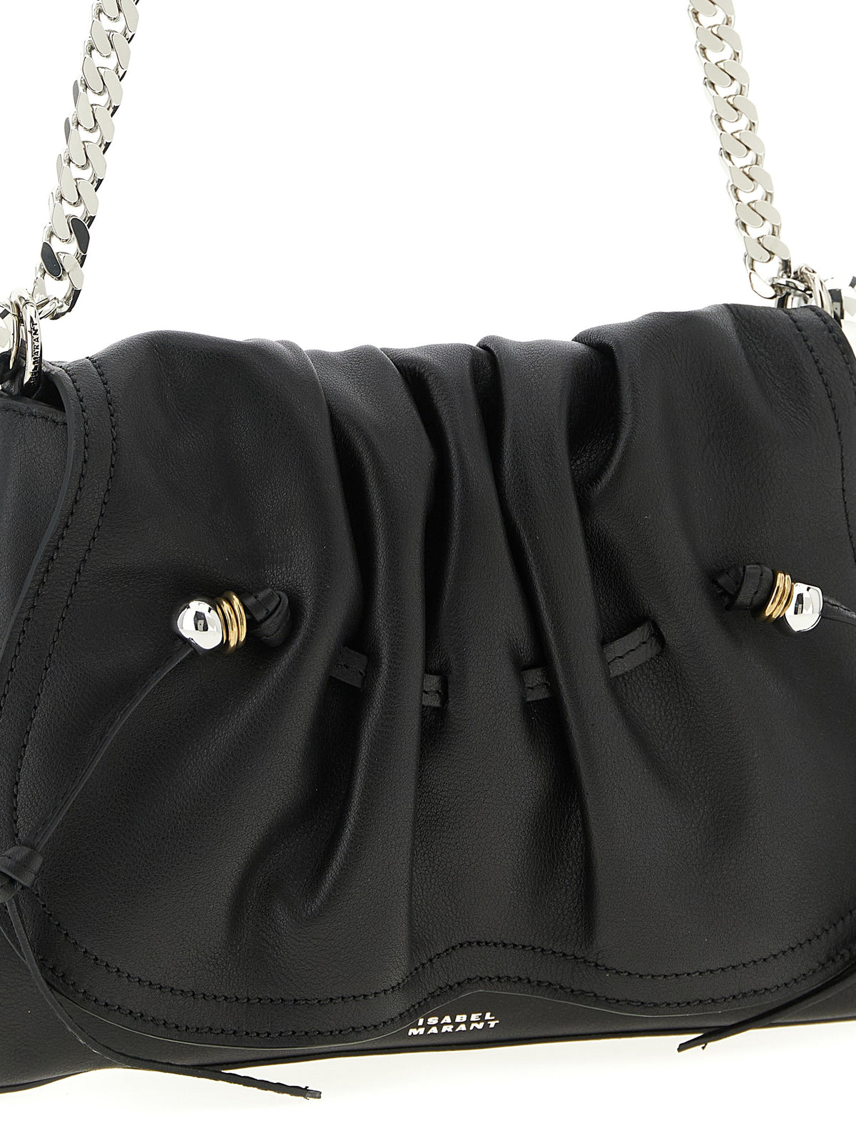 Sac à bandoulière en cuir – Noir