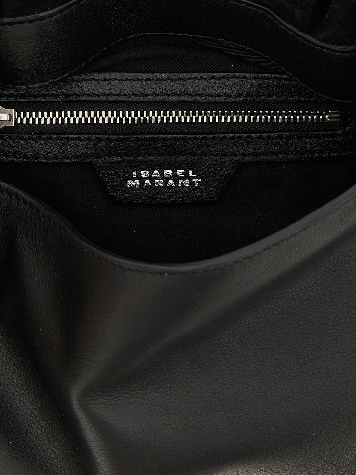 Sac à bandoulière en cuir – Noir