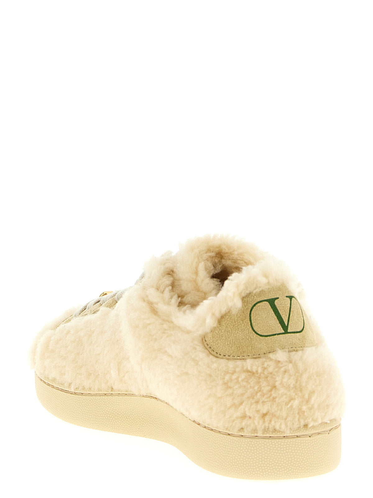 Baskets en laine beige