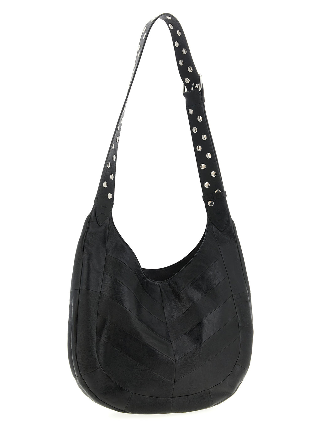 Sac à bandoulière en cuir noir