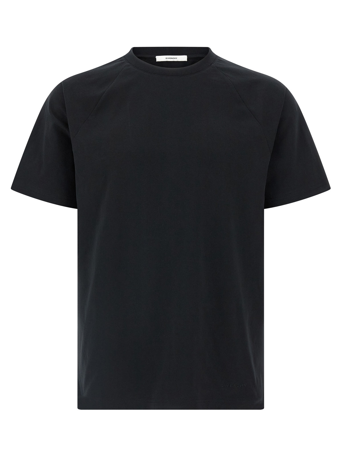 White and Black Cotton T-Shirt