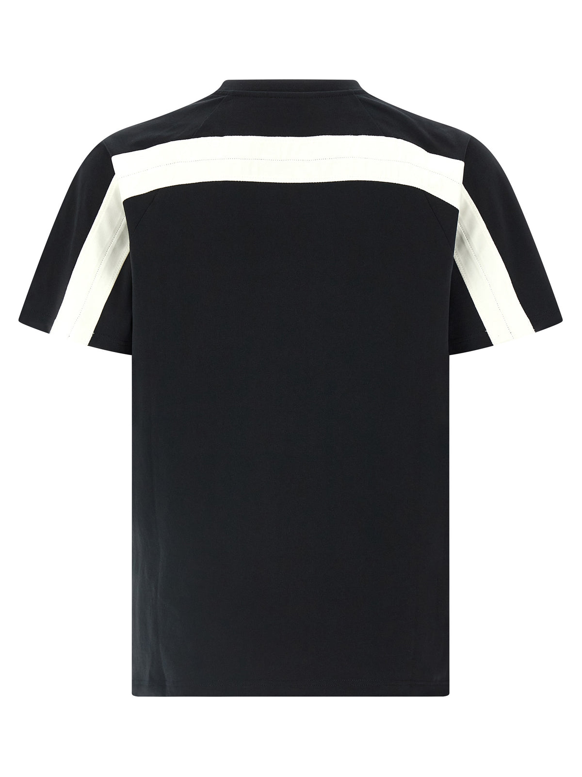 White and Black Cotton T-Shirt