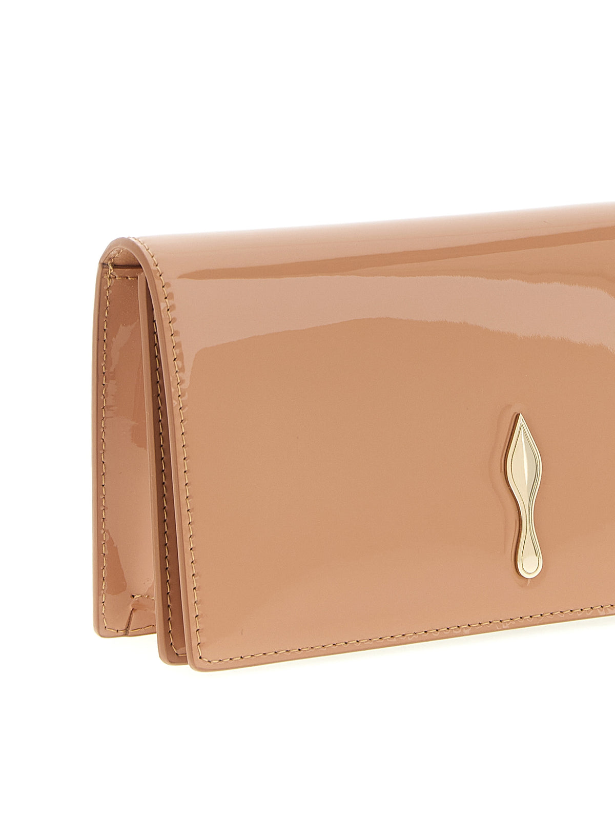Pink Leather Clutch Bag