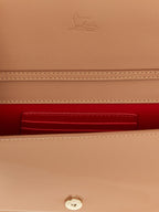 Pink Leather Clutch Bag