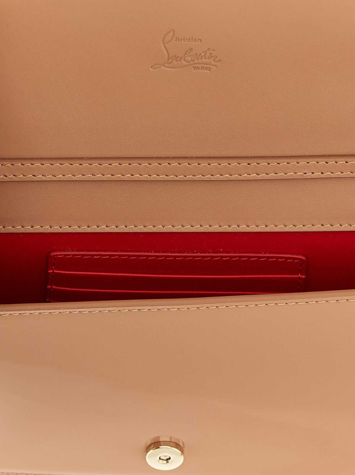 Pink Leather Clutch Bag