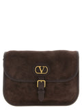 Brown Suede Crossbody Bag